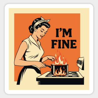 Kitchen Chaos: I'm Fine Sticker